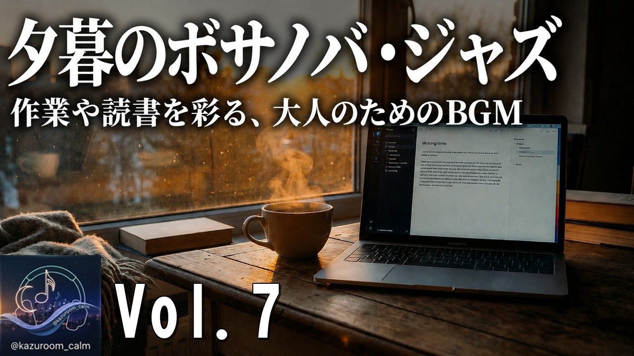 【夕暮れボサノバ｜KAZUROOM Calm Vol.7】部屋を夕暮れのテラス席に変える、最高のBossa Nova - Relaxing Jazz Music -