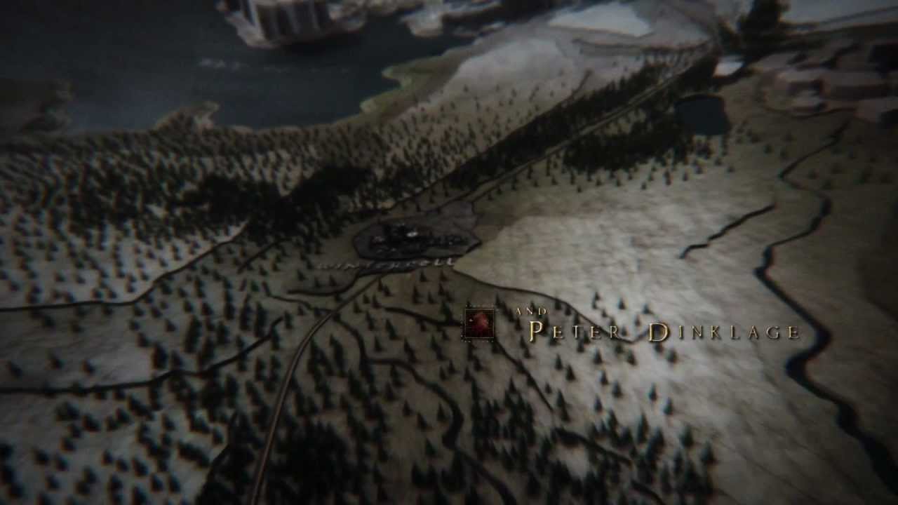 Game of Thrones the show opening sung by Sansa, Arya and Bran