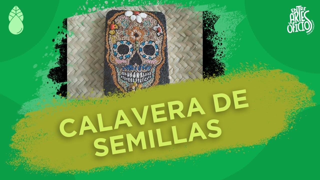 Calavera de semillas