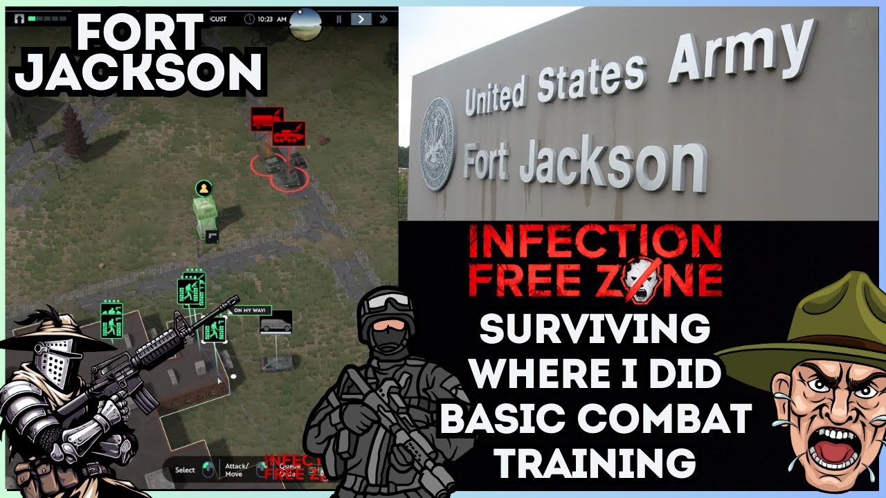 Defeating the Military! Fort Jackson Military Base! - Infection Free Zone Gameplay - 02