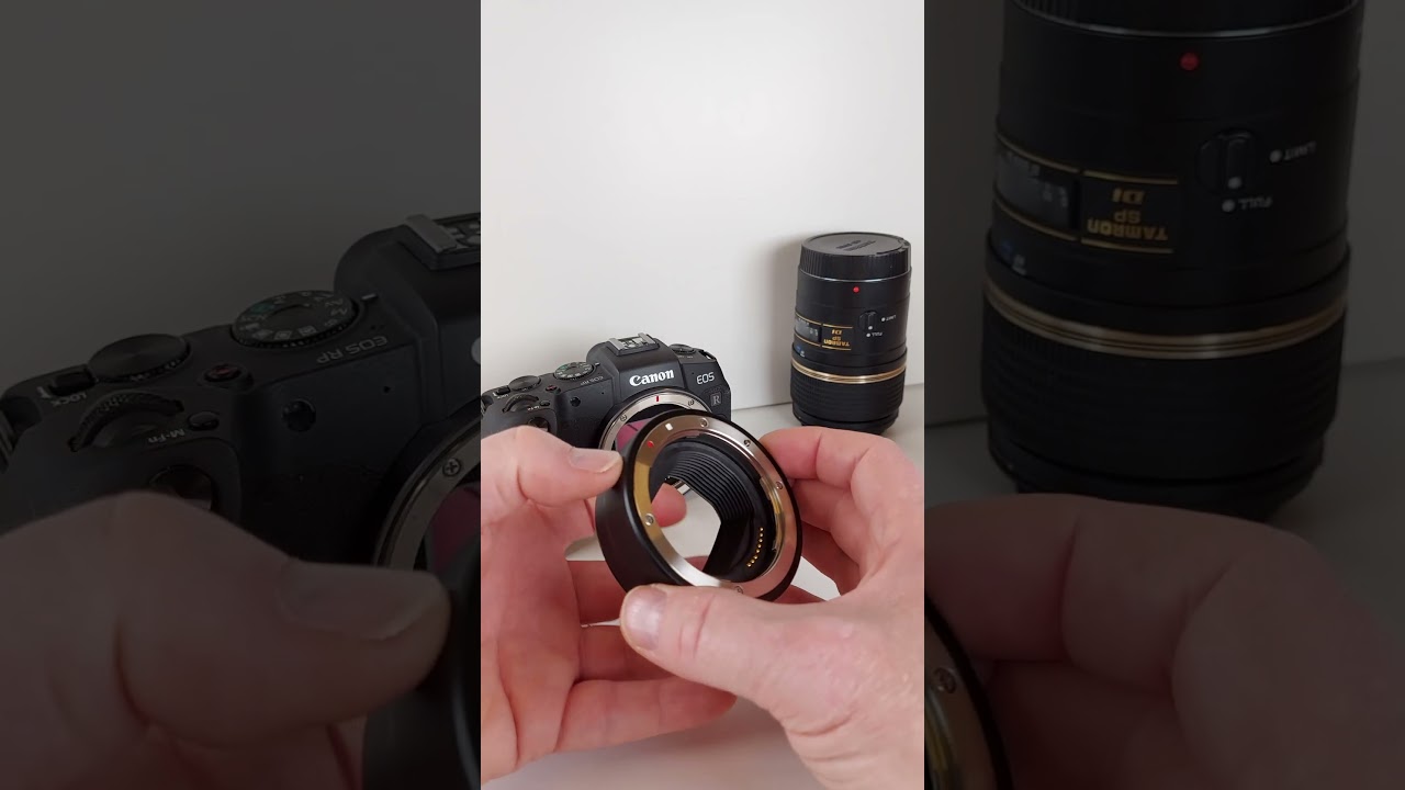 mount adapter for canon EF to R , part 1 - how to attach it