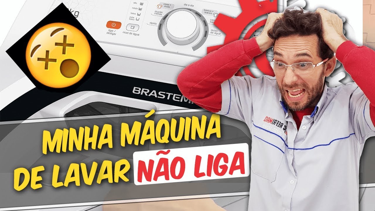 Minha máquina de lavar não liga