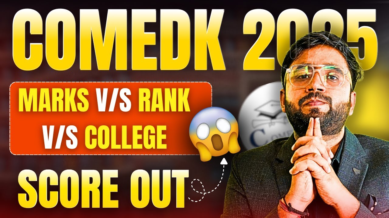 COMEDK 2025 🎯 Rank vs Marks vs College vs Branch | Top CSE/ECE Colleges & Cutoff Prediction!