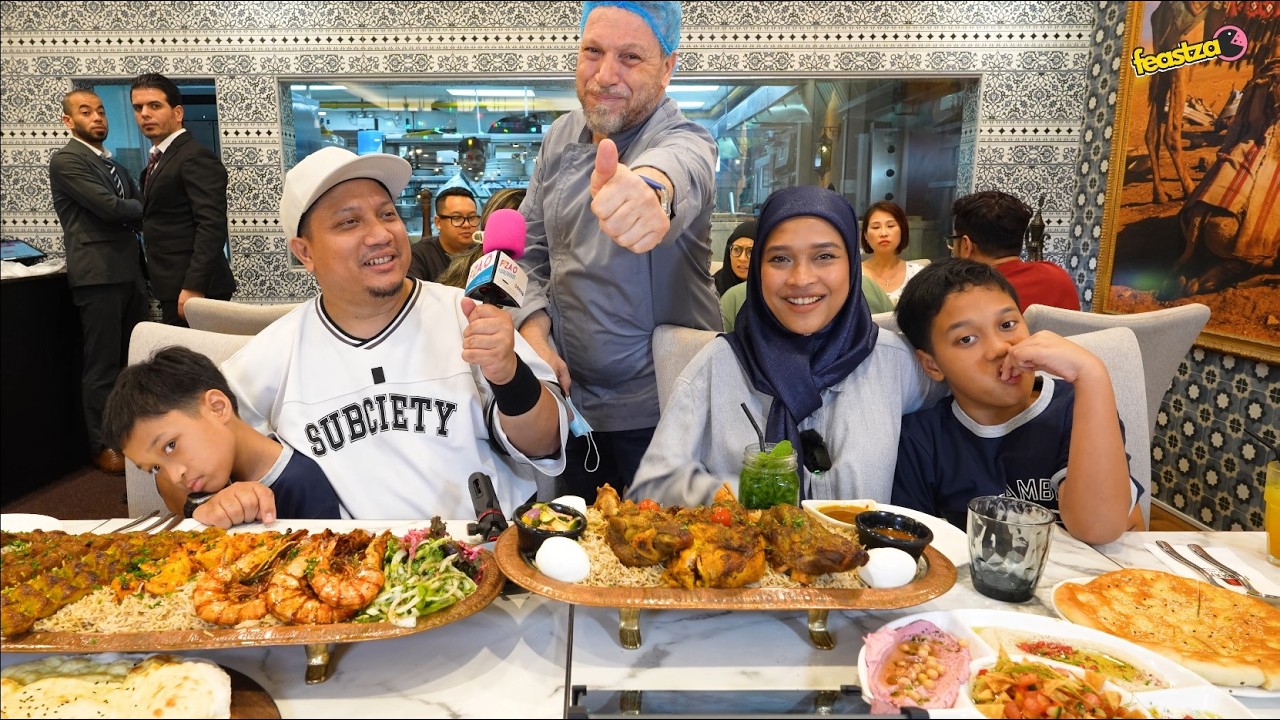 CHEF AMMAR BELANJA CARA BUAT KUNAFA PALASTINE | LAMB SHANK NASI MANDI , BBQ MEAT PLATTER DI TARBOUSH