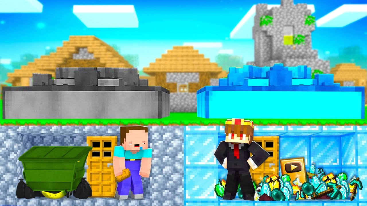 Billy Arm vs Semlaki Reich BUNKER Bau Challenge in Minecraft