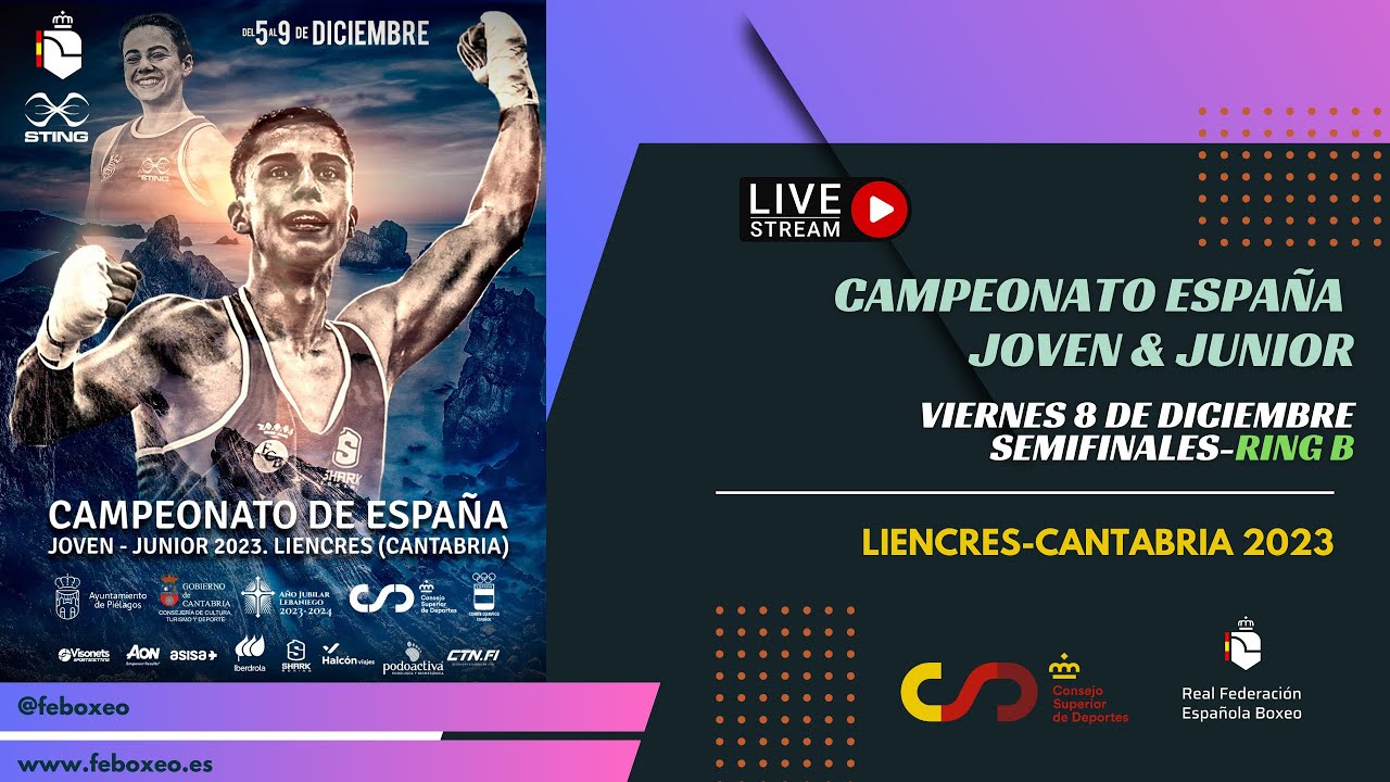 LIENCRES RECIBE EL MAYOR TALENTO BOXISTICO CON LA DISPUTA DEL CAMPEONATO DE ESPAÑA JOVEN & JUNIOR