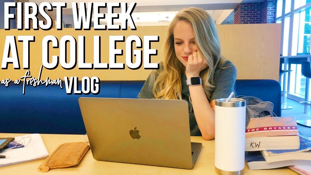 First Week Of College Vlog! I FAILED MY FIRST COLLEGE TEST:))))) | college week in my life