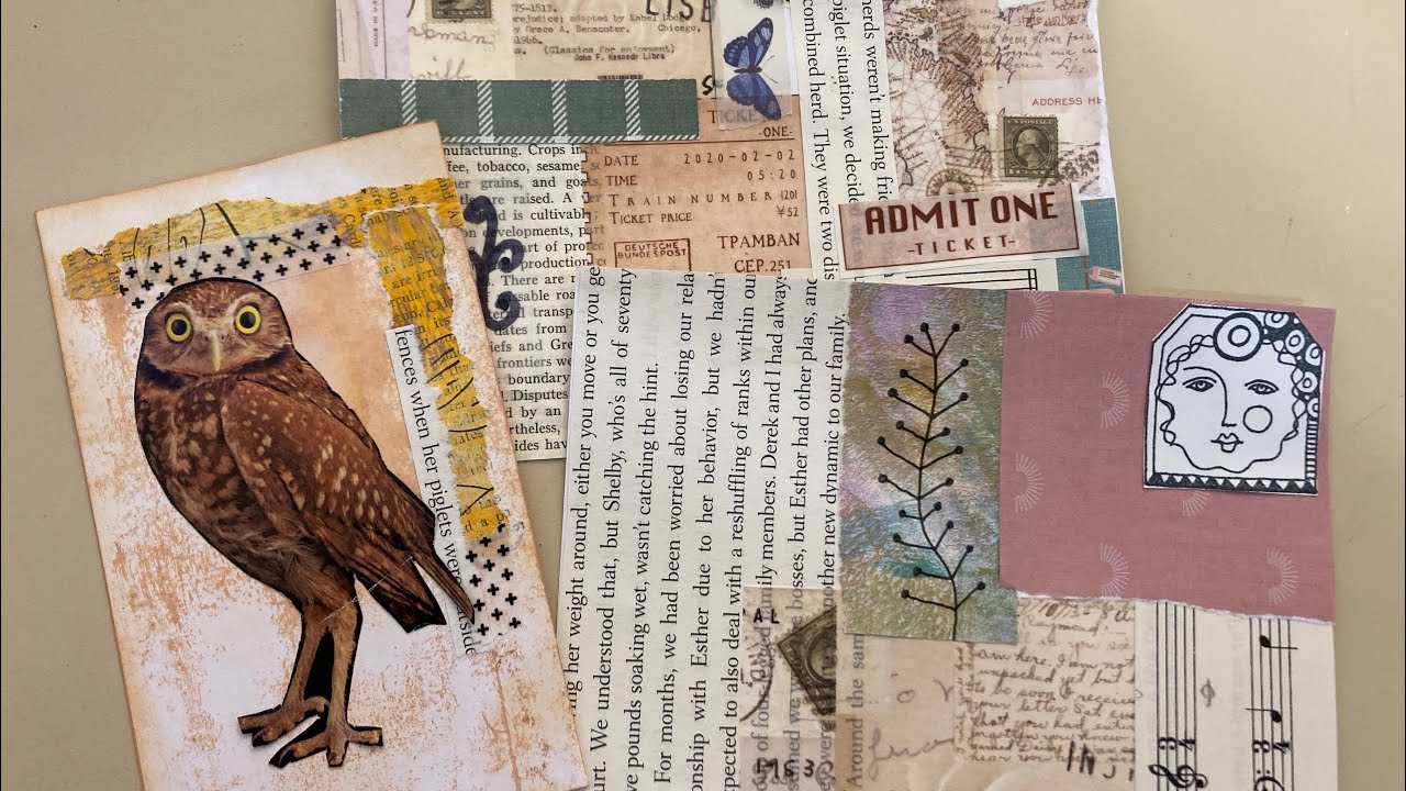 Beginner Friendly Journal Cards, Tags/Random Collage 🩷#collage #journaltags #tags