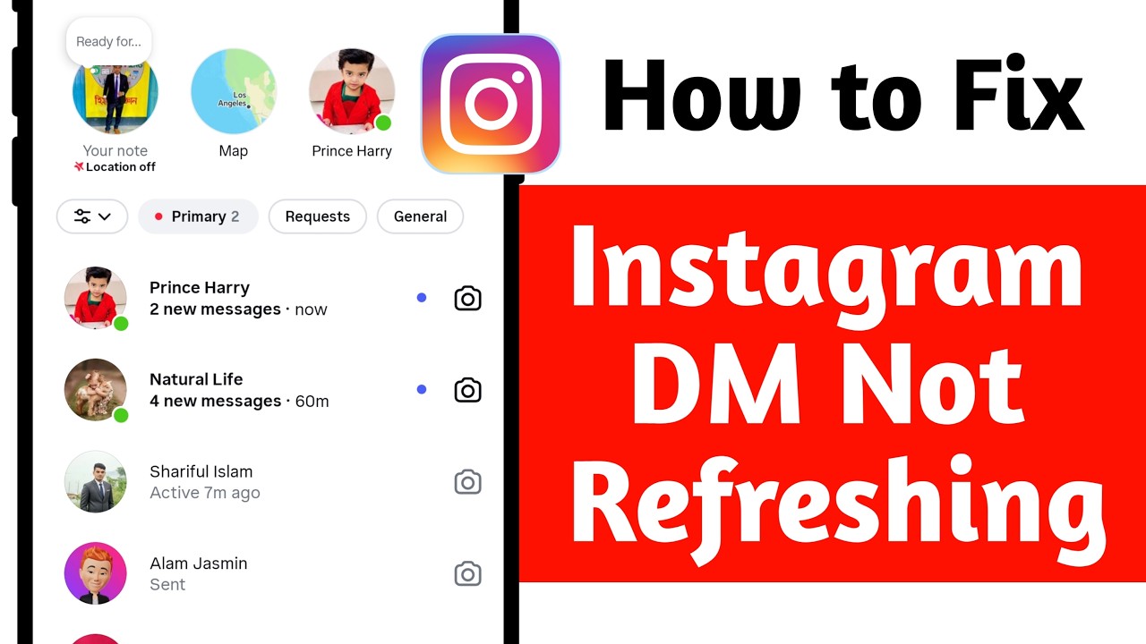 Fix Instagram DM Not Refreshing Problem | Instagram Unread Messages Problem | Insta DM Not Working