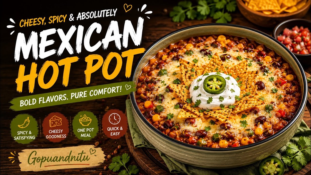 Mexican Hot Pot Recipe | Cheesy & Spicy One Pot Meal 😍 #MexicanHotPot #CheesyRecipe #EasyDinner