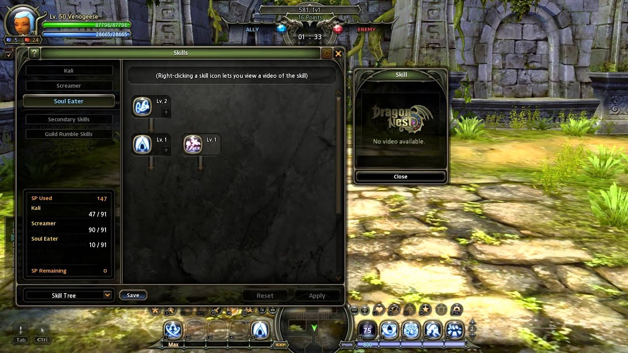 Dragon Nest - Soul Eater build May 23rd