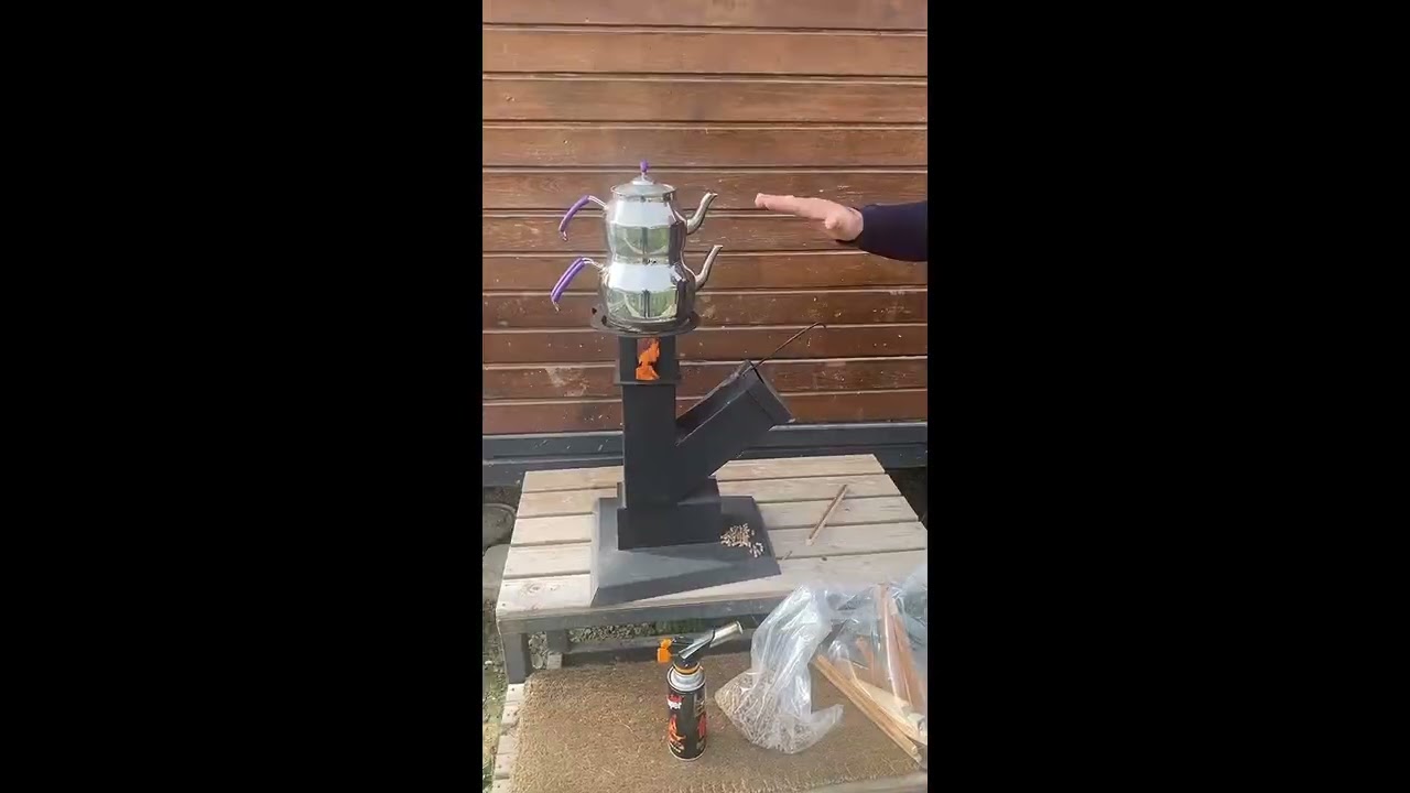 DYT At&ouml;lye Odun K&ouml;m&uuml;r Pelet Yakan Kamp Sobası