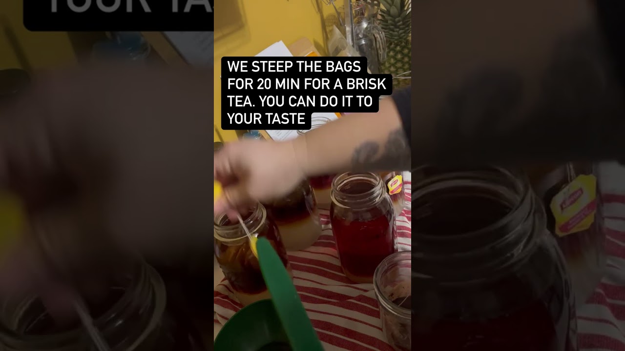 Canning sweet tea concentrate
