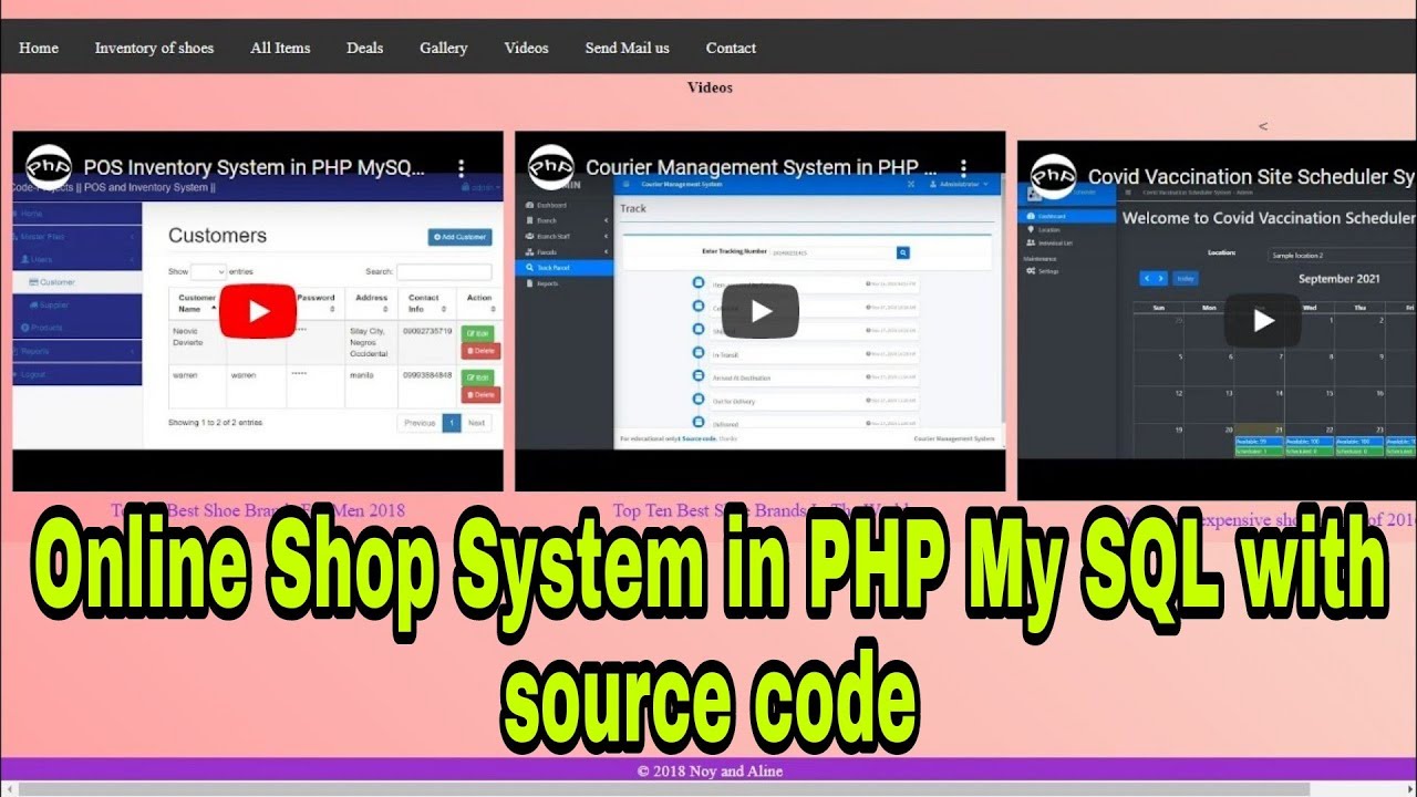 Online Shop System in PHP My SQL with source code