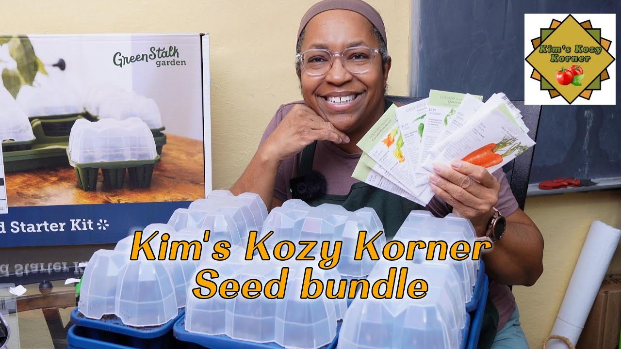 Набор для выращивания рассады GreenStalk и набор семян Kim's Kozy Korner.