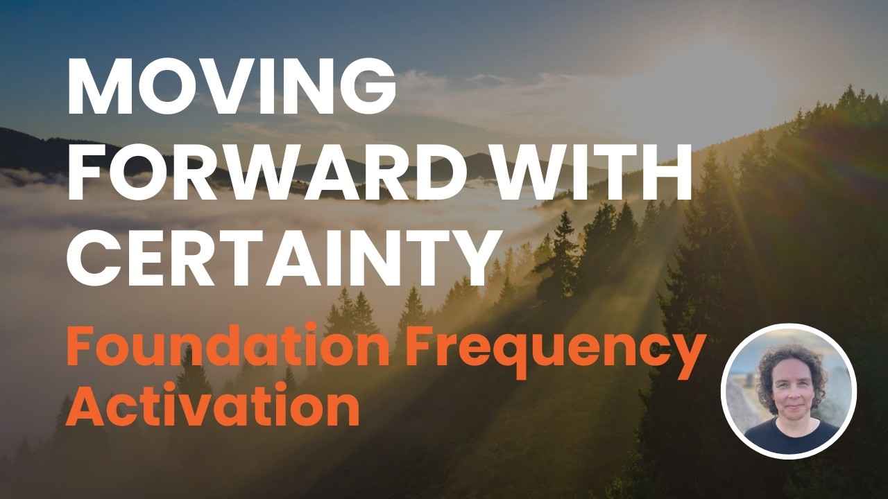 Strengthen your foundation now — a light frequency transmission.