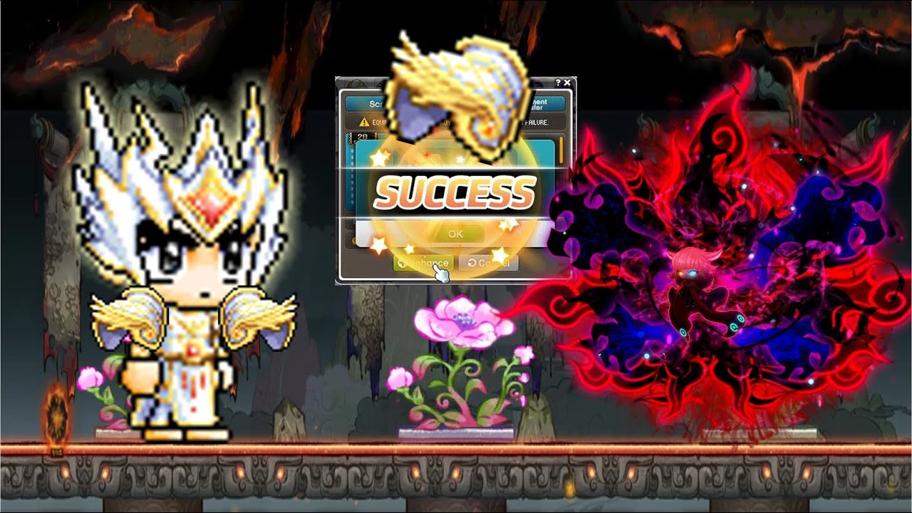 [MapleSea](YG Draco) 22 Starforce ETERNAL SHOULDER!