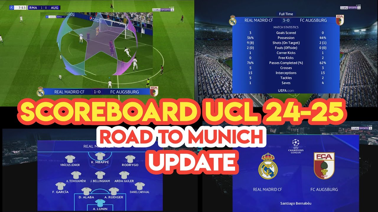 𝗣𝗘𝗦 𝟮𝟬𝟭𝟳 𝗦coreboard 𝗨𝗖𝗟 𝗥𝗼𝗮𝗱 𝘁𝗼 𝗠𝘂𝗻𝗶𝗰𝗵  Season Update 𝟮𝟰-𝟮𝟱