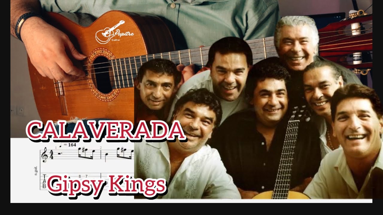 CALAVERADA - Gipsy Kings | GUITAR tutorial + TAB Pupitre guitar