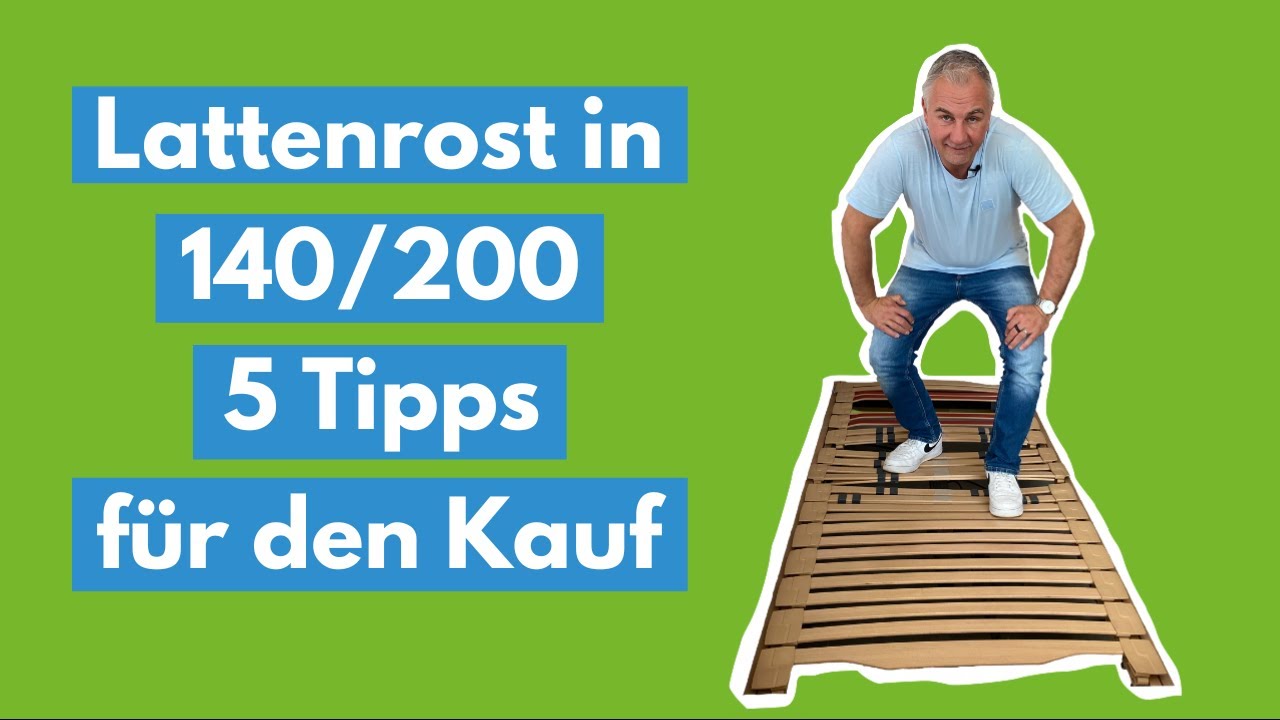 Welcher Lattenrost passt zu dir? 5 Profi-Tipps für 120x200 & 140x200!