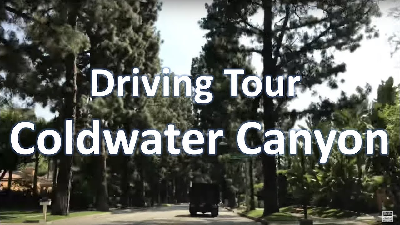 Driving tour of Coldwater Canyon Drive in Beverly Hills Post Office & the Beverly Hills Flats 90210