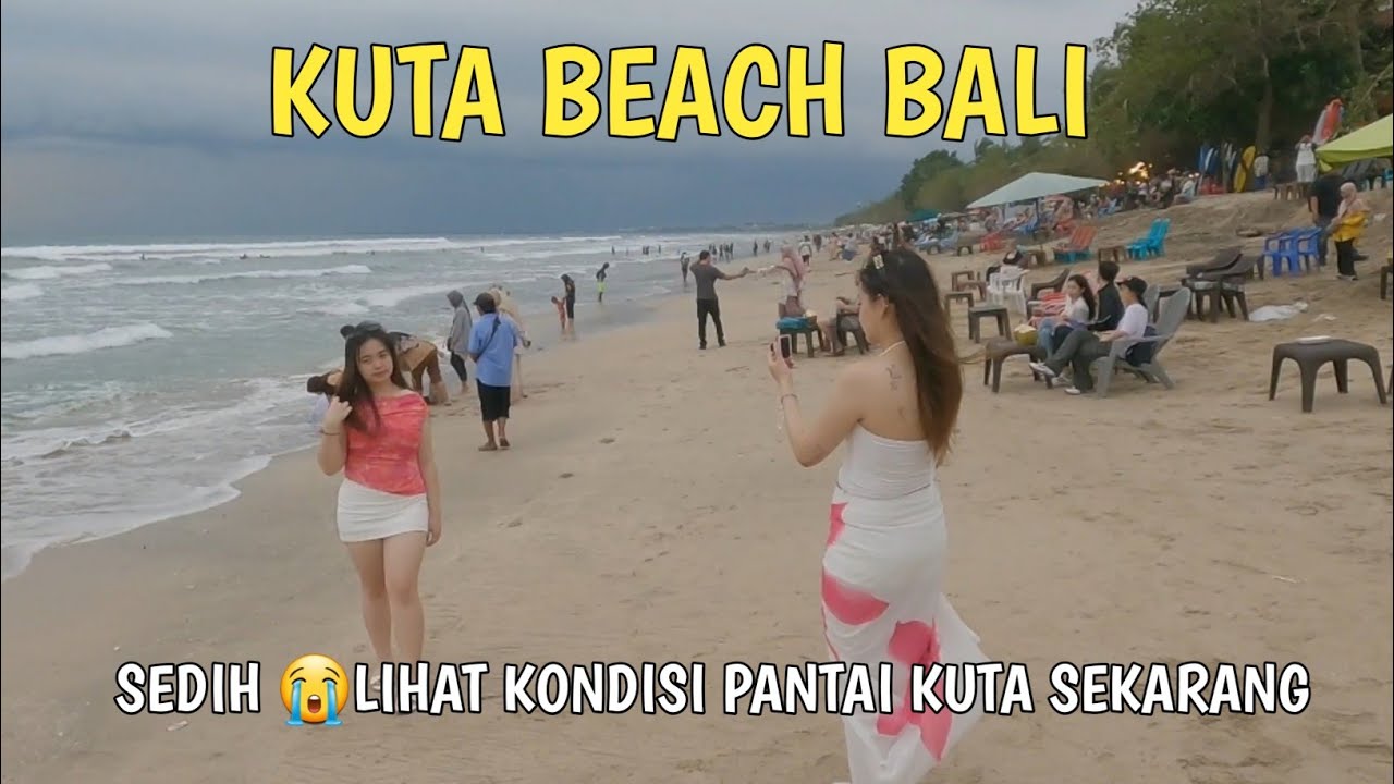 Kuta beach bali !! Sedih lihat kondisi  ikon pantai dunia kuta beach | bali hari ini