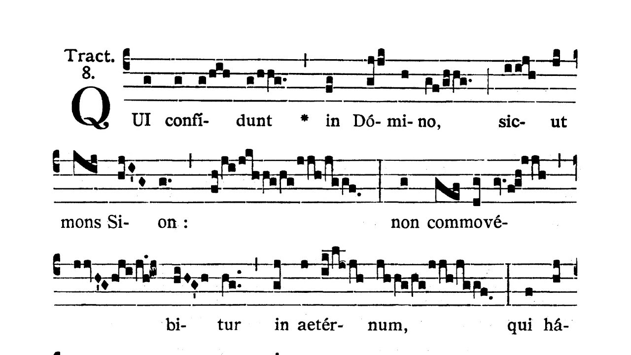 Dominica IV in Quadragesima (IV Niedziela Wielkiego Postu) - Tractus (Qui confidunt)