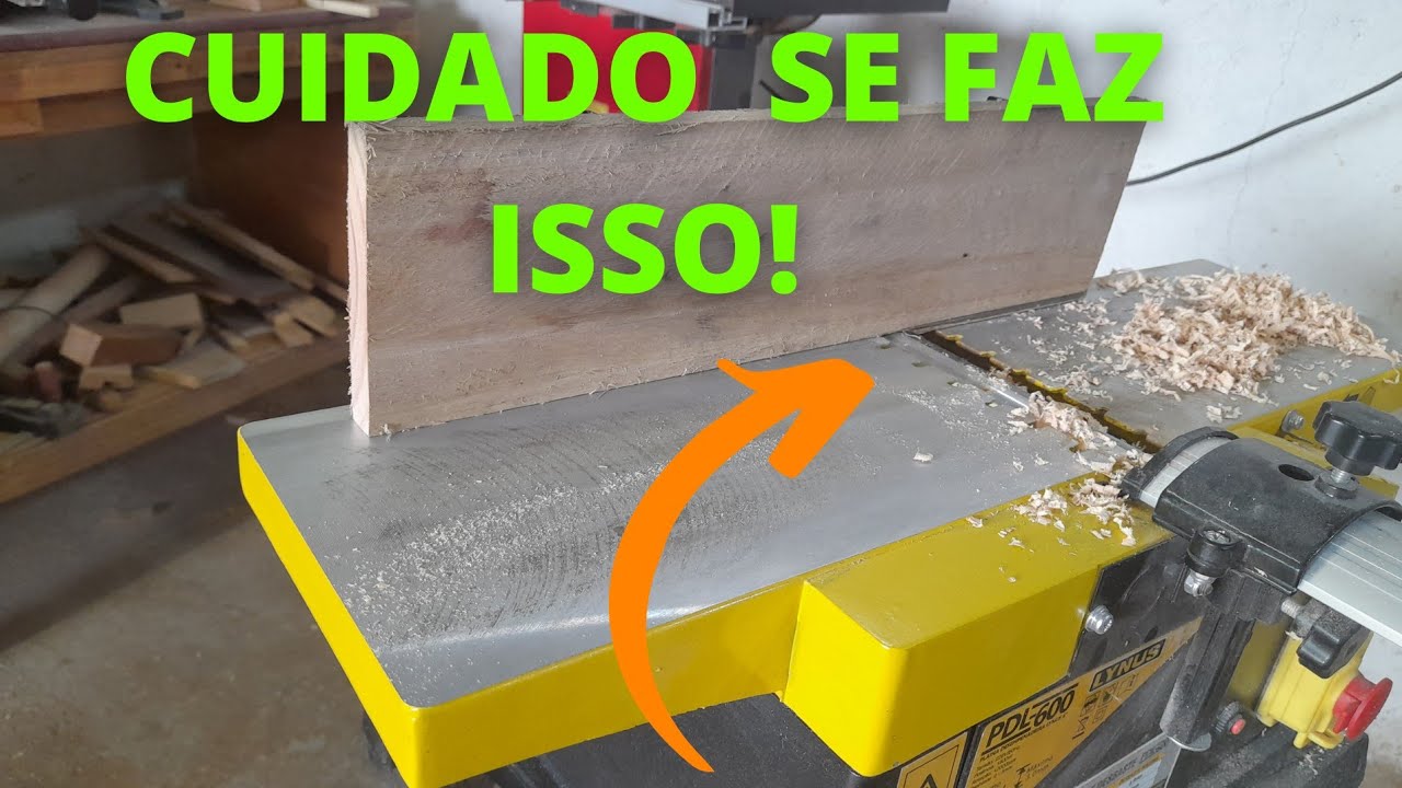 Cuidado! Segredos para Usar Plaina DESEMPENADEIRA Certo! Dicas e Truques Engenhosos Marceneiro