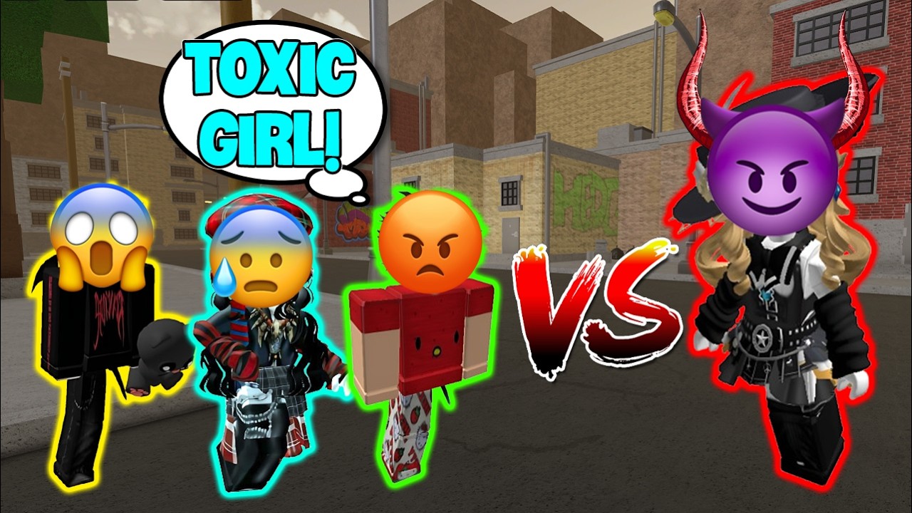 WE EXPOSED THE MOST TOXIC GIRL IN ROBLOX #roblox #robloxstory