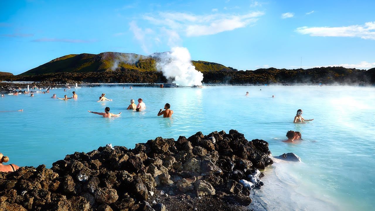 Winter at the Blue Lagoon in Iceland