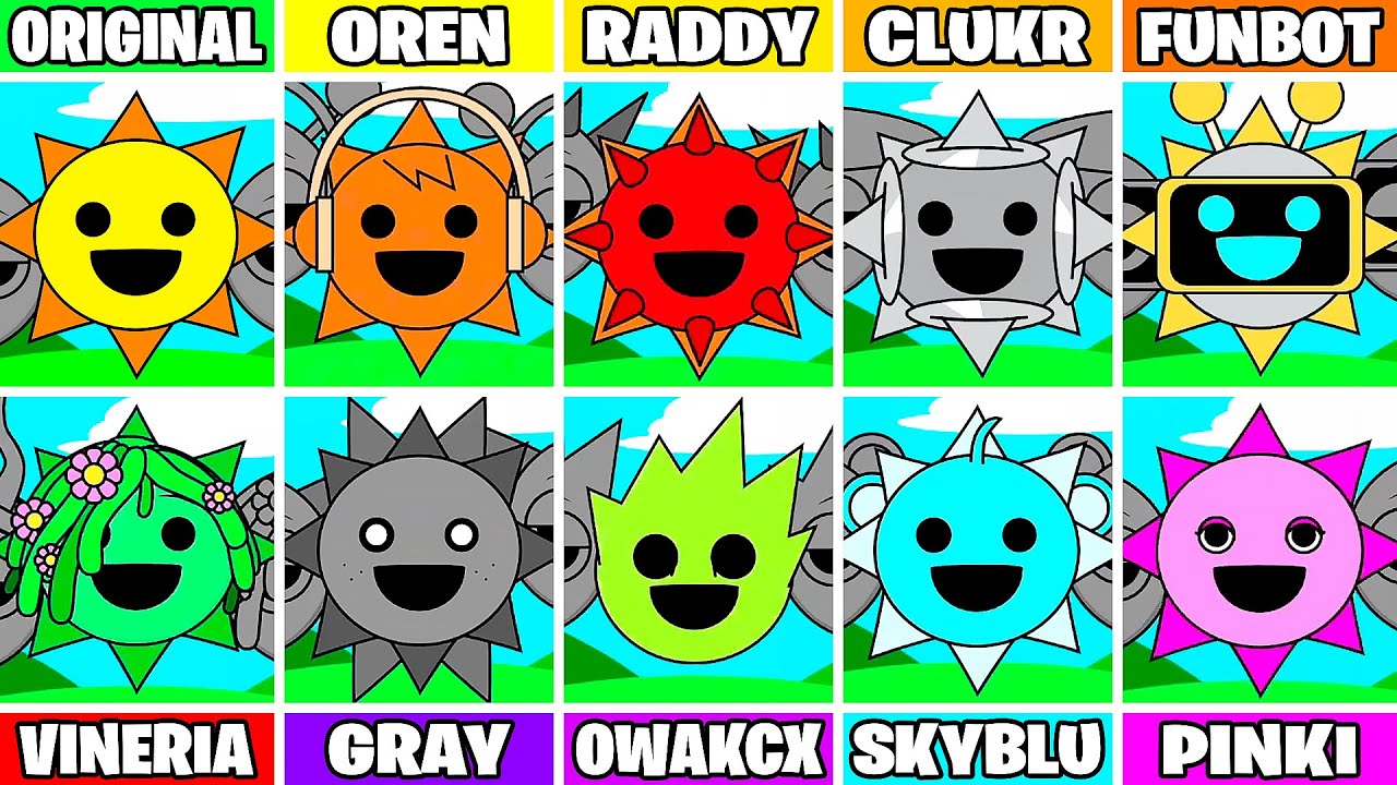 Incredibox Sprunki Phase 1 But Everyone Is OREN, RADDY, CLUKR, FUNBOT, VINERIA, GRAY, OWAKCX, PINKI