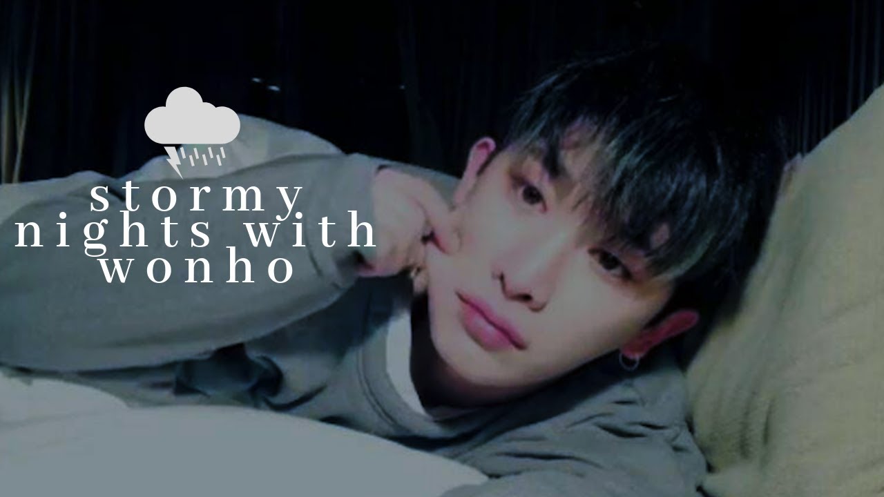 ☾ [MONSTA X ASMR] wonho comforts you during a storm // soft talking, fire crackling, wind howling