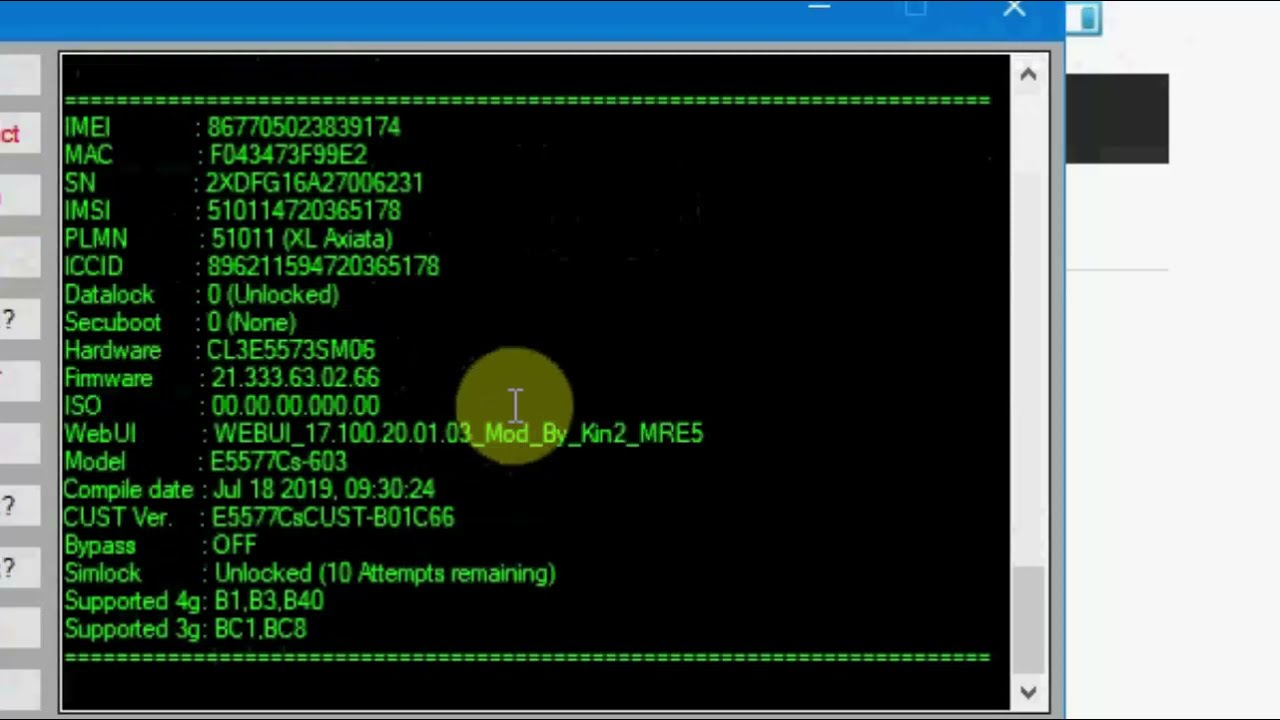 Install & Unlock Modem Huawei E5577cs-603, Datalock=1 tanpa test poin