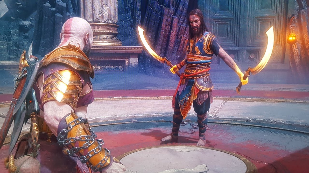 God of War Ragnarök Dlc Valhalla - Como matar Tyr com duas espadas na mão.