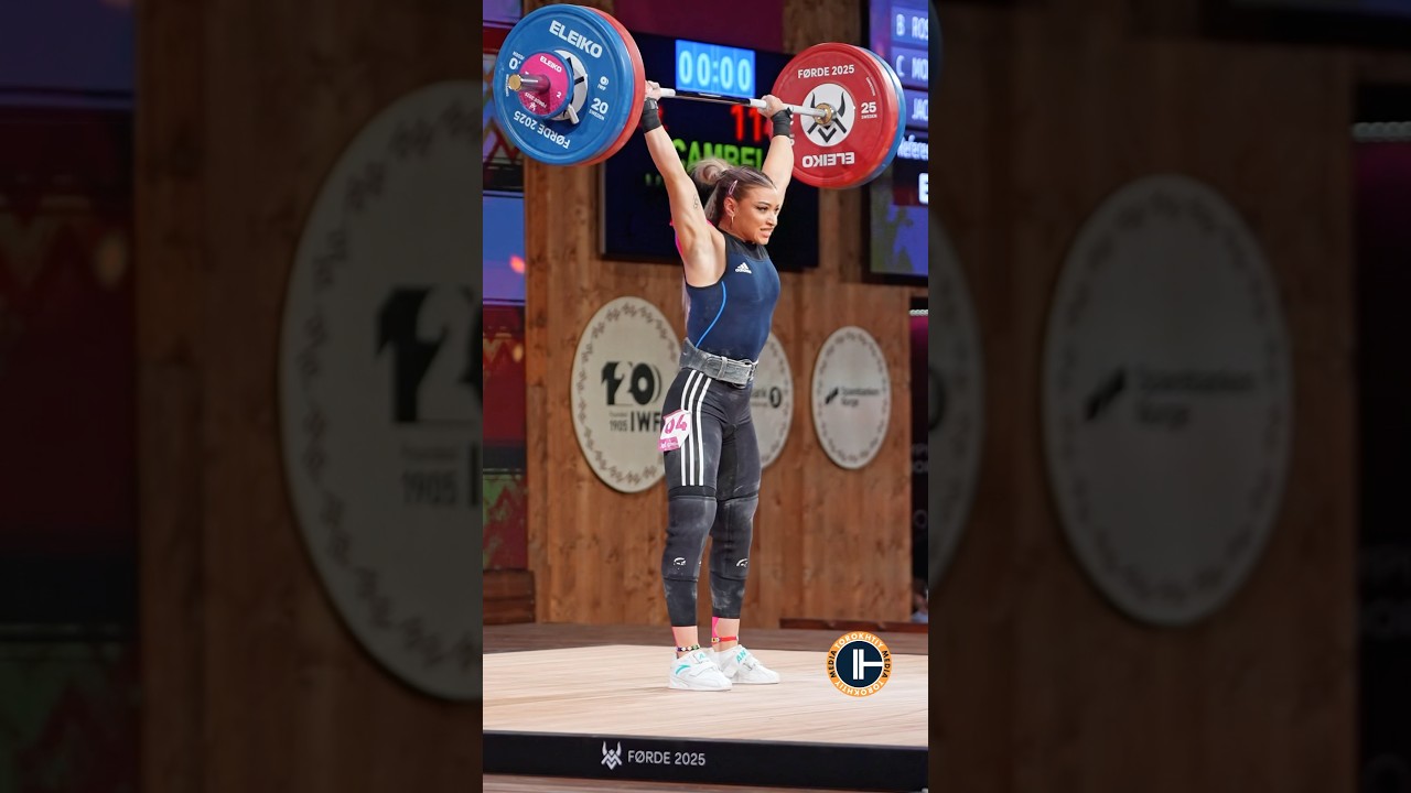 Kolejny rekord życiowy Mihaeli Cambei! Poszła 5/6 i zmiażdżyła 114 kg w podrzucie.