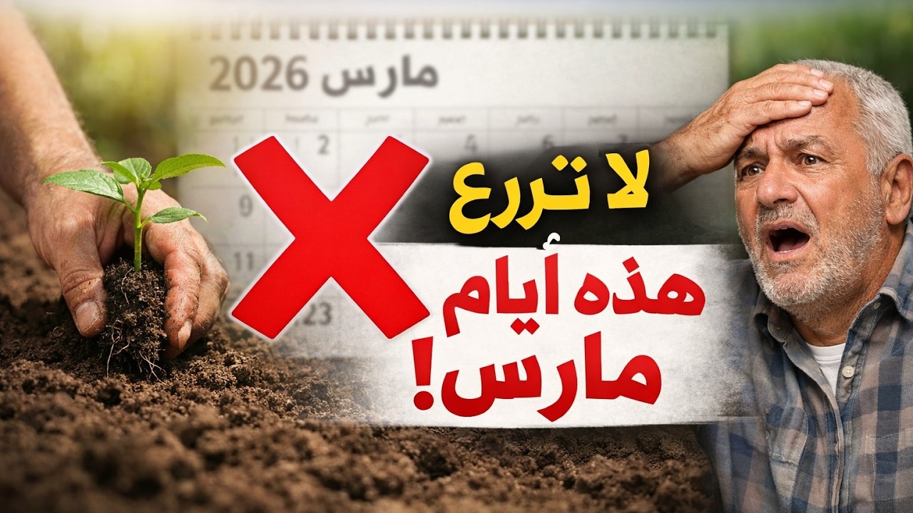 خطأ فادح! لا تزرع في هذه الأيام من مارس ٢٠٢٦ وإلا ستخسر محصولك بالكامل