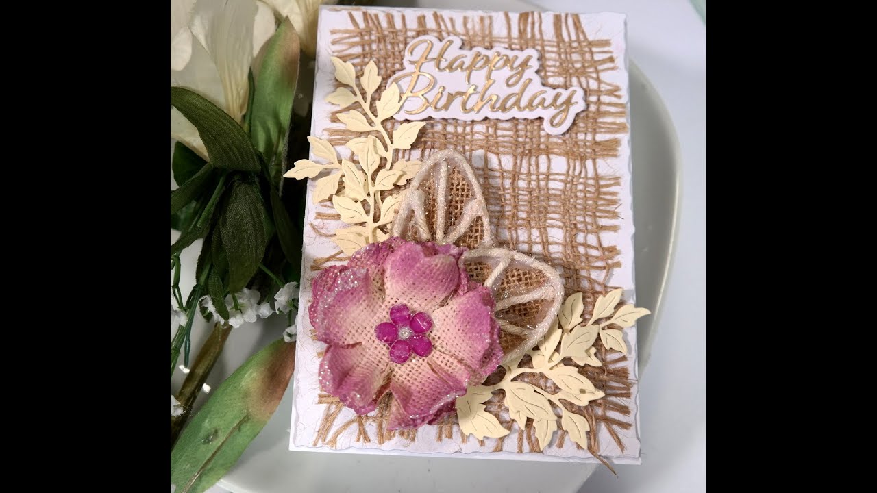 Making Flowers   Hessian /Burlap backgrounds