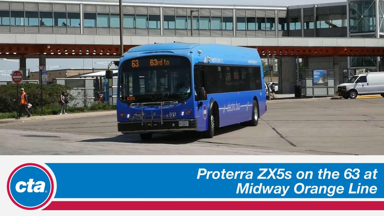 CTA & Pace - Proterra ZX5s on 63rd @ Midway Orange Line + AM Rush Hour Action (May 16-17, 2023)