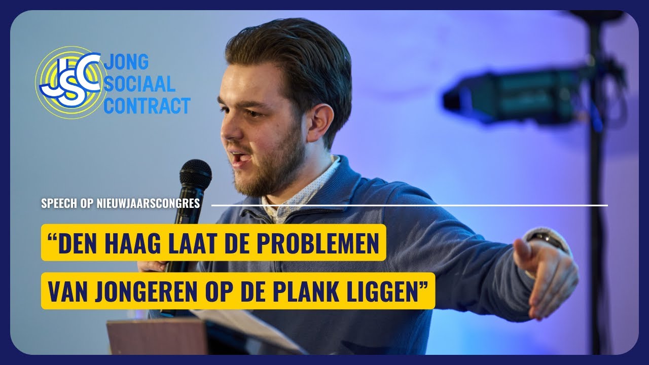 Thomas Janssen (JSC) over studieschulden, het gebrek aan woningen en opgroeien in een veilige wereld