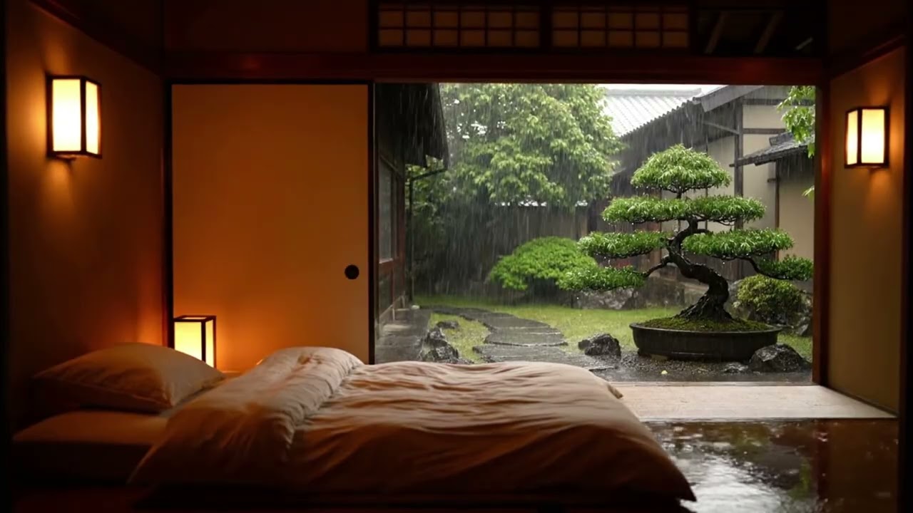 No Ads Rain & Soft Piano for Deep Sleep – Relaxing Piano Rain for Stress Relief & Deep Rest