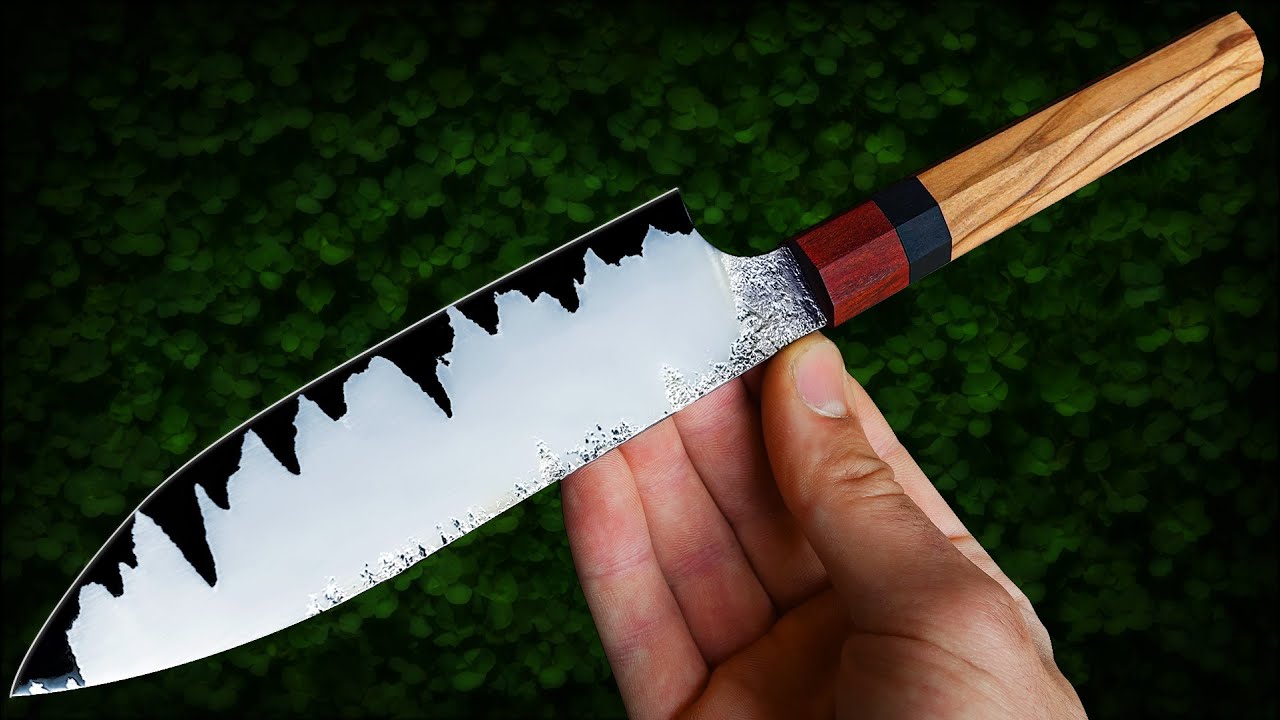 Stainless | High Carbon Steel San Mai Damascus. I thought this would have been hard!