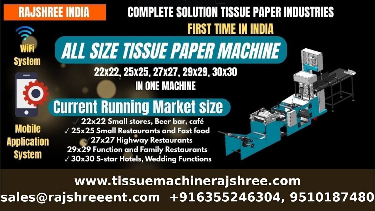 ALL SIZE TISSUE PAPER MAKING MACHINE