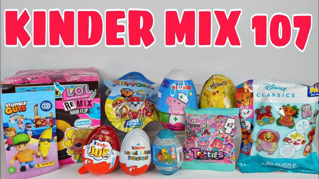 KINDER MIX 107. STUMBLE GUYS, ДИНОЗАВРЫ, ДИСНЕЙ, ЛОЛ, ЩЕНЯЧИЙ ПАТРУЛЬ