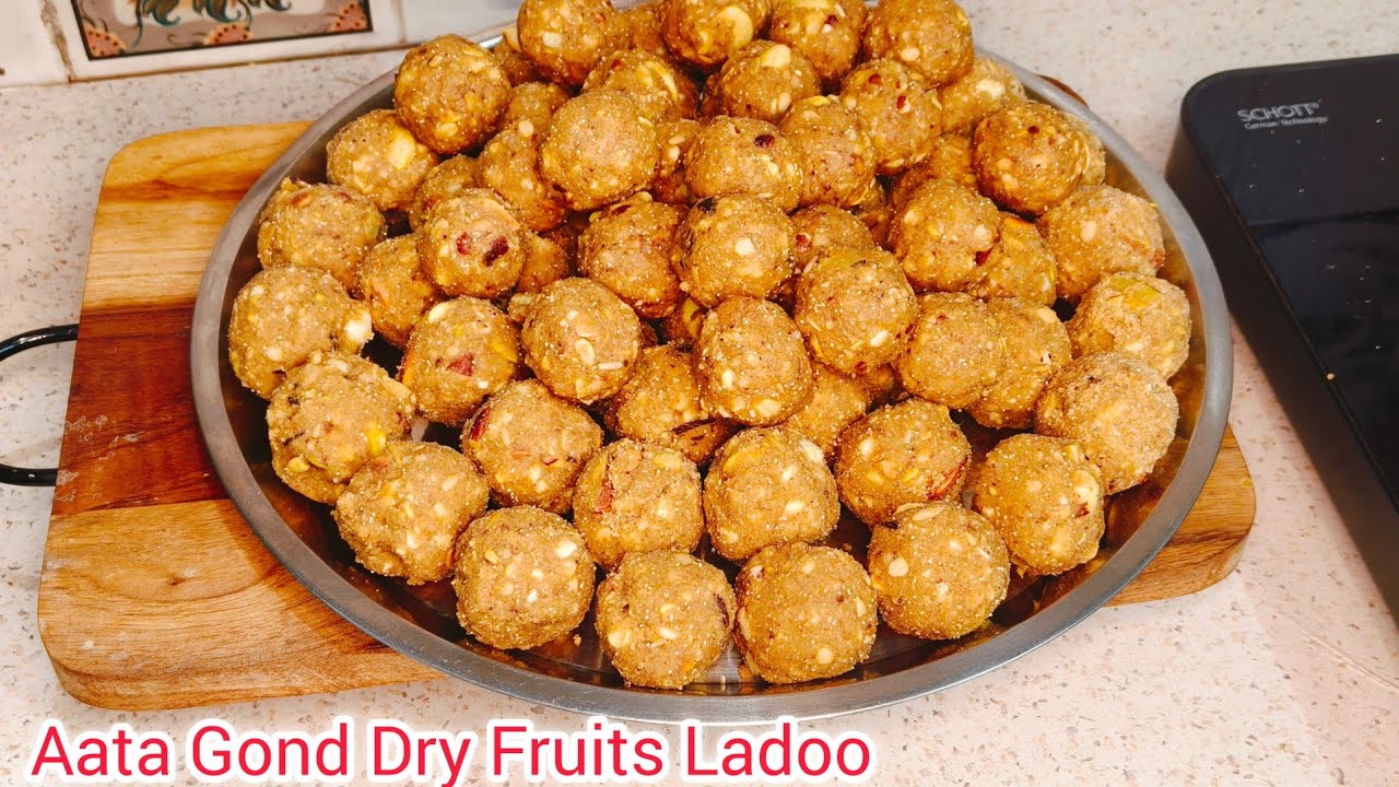 Aata Gond Dry Fruits Ladoo Recipe | Winter Special Healthy Ladoo | Divisha Kitchen