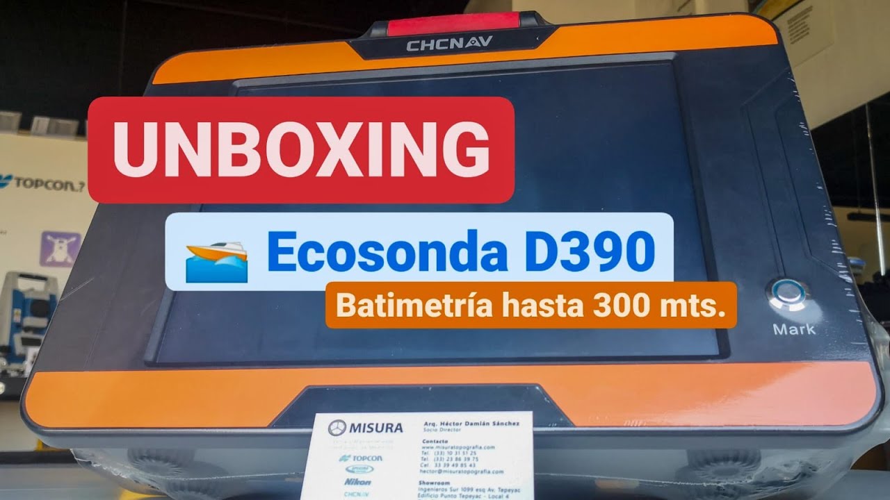 [UNBOXING 2024]🌊 CHCNav D390 - Batimetría con ECOSONDA Monohaz con HydroSurvey