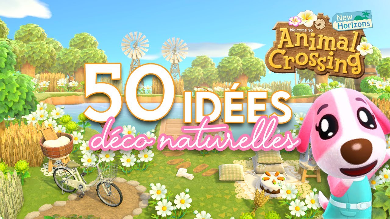 50 IDÉES DÉCO POUR UN THÈME NATUREL / CAMPAGNE / COTTAGECORE 🌾 - ANIMAL CROSSING NEW HORIZONS