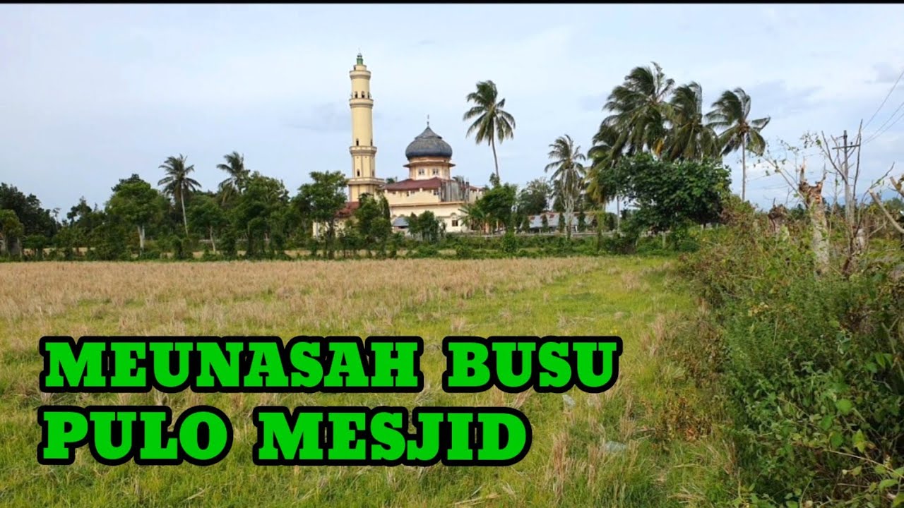 Suasana Meunasah Busu Pulo Mesjid Kec. Mutiara Pidie Aceh