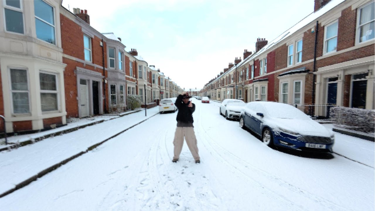 Causing Trouble on a Snowy Day in Newcastle!🇬🇧