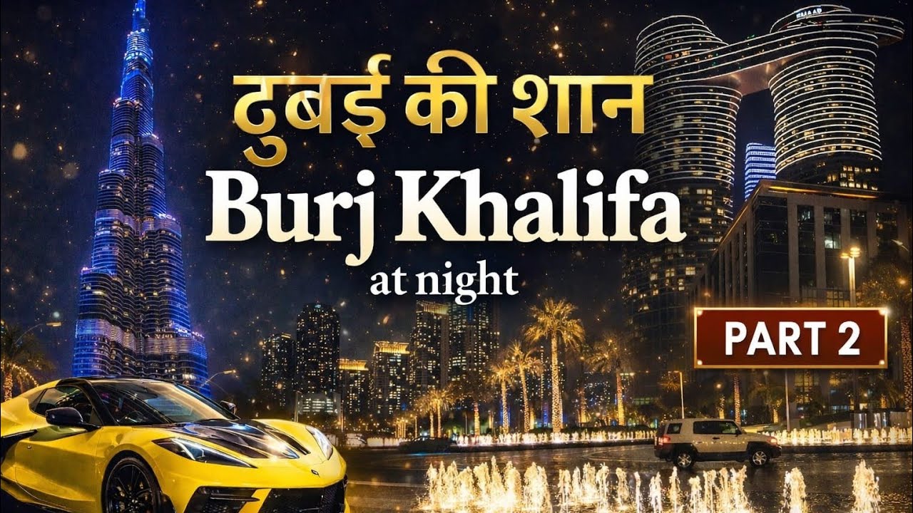 Visit दुबई की शान Burj Khalifa At Night 🌃 |Part 02 |Nandish Vlog |Dubai Vlog |Night View in Dubai