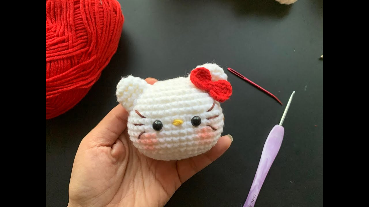 Hướng dẫn móc mèo hello kitty